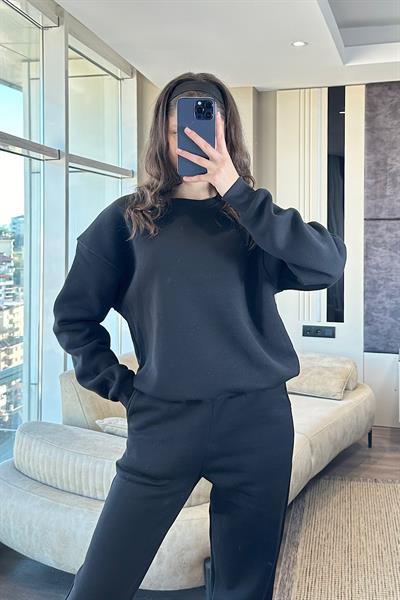 COZY ÜÇ İPLİK TAKIM-Siyah