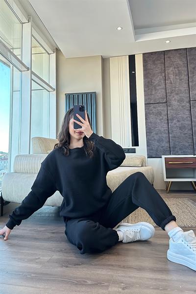 COZY ÜÇ İPLİK TAKIM-Siyah