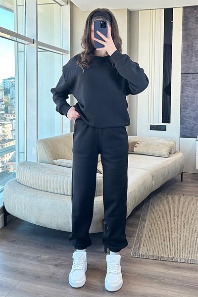 COZY ÜÇ İPLİK TAKIM-Siyah