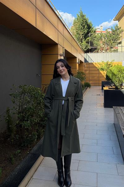 DÜĞMELİ KAŞE KABAN-Yeşil