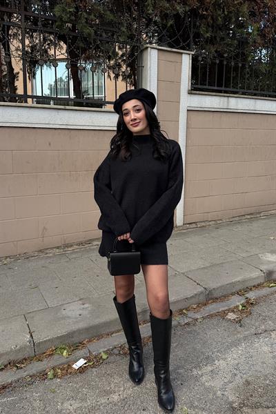 ETEKLİ YUMOŞ TAKIM-Siyah