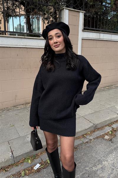 ETEKLİ YUMOŞ TAKIM-Siyah