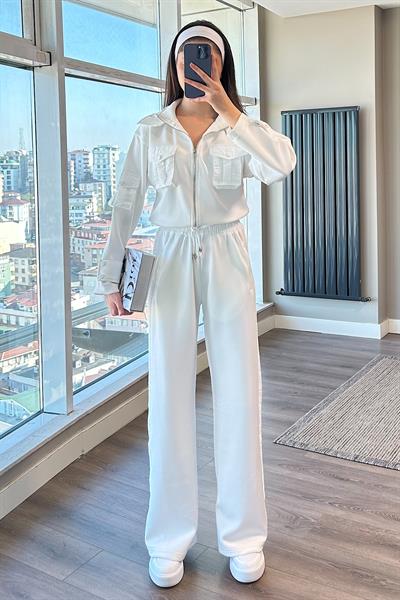 KAPŞONLU SCUBA TAKIM-Beyaz