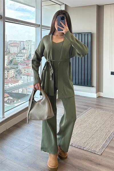 ÜÇLÜ TRİKO TAKIM-yeşil