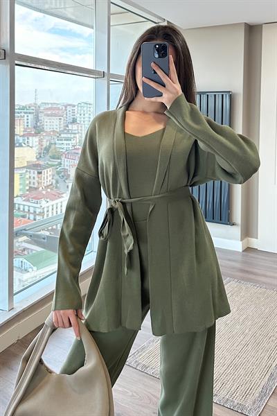 ÜÇLÜ TRİKO TAKIM-yeşil