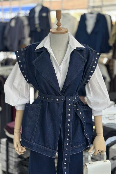 ZIMBALI KOT YELEK-Mavi