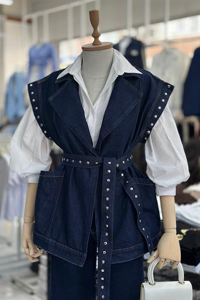 ZIMBALI KOT YELEK-Mavi