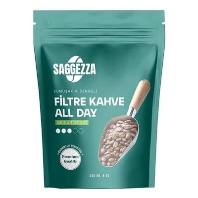 Saggezza Allday Öğütülmüş Filtre Kahve 250 Gr