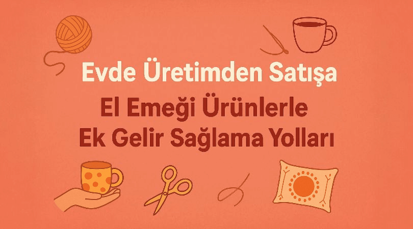 Evde üretimden satışa: El emeği ürünlerle ek gelir elde etme yollarını anlatan Elevti blog kapak görseli