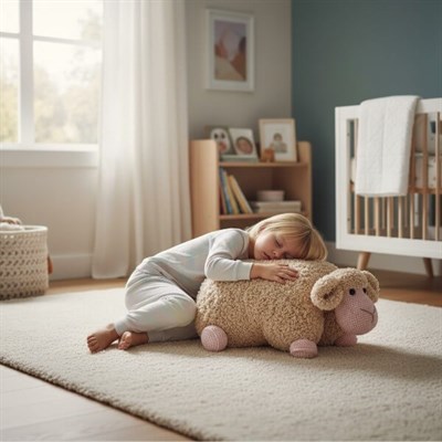 Amigurumi kuzu yastık