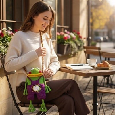 Kurbağa telefon çanta