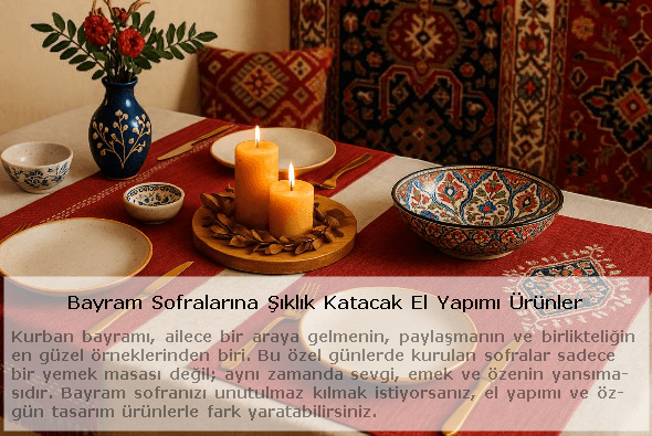 Blog - Bayram sofrası için el yapımı dekorasyon ve sunun ürünleri görseli