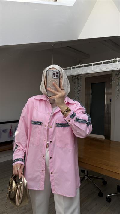Bonita Tasarım Gömlek - Pembe 
