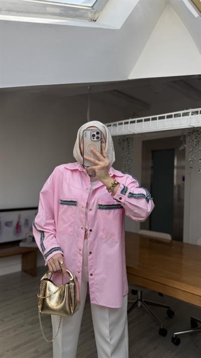 Bonita Tasarım Gömlek - Pembe 