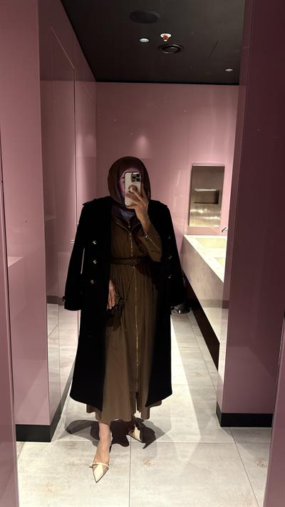 Elie Sab Tasarım Elbise-Mocca