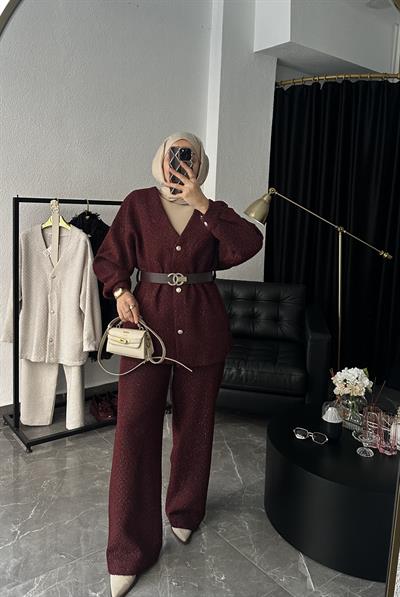 İthal Tasarım Chnl Takım Bordo