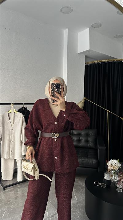 İthal Tasarım Chnl Takım Bordo