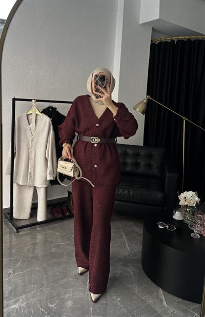 İthal Tasarım Chnl Takım Bordo