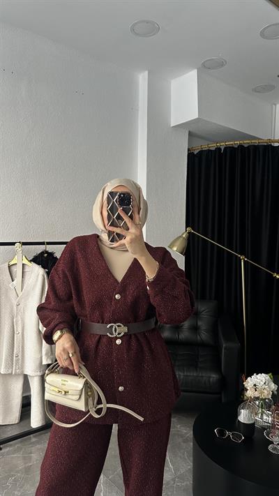 İthal Tasarım Chnl Takım Bordo