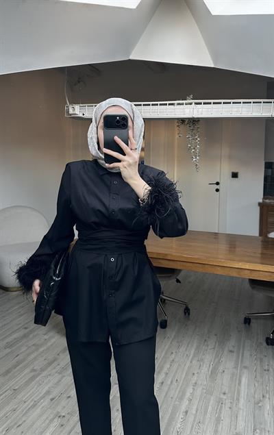 Lady Gömlek -Siyah