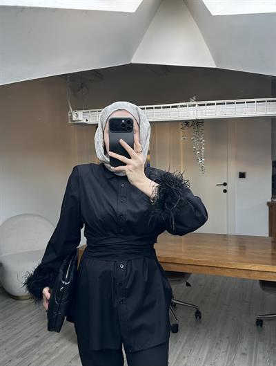 Lady Gömlek -Siyah