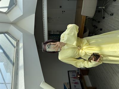 Lilyum Tasarım Elbise- Sarı