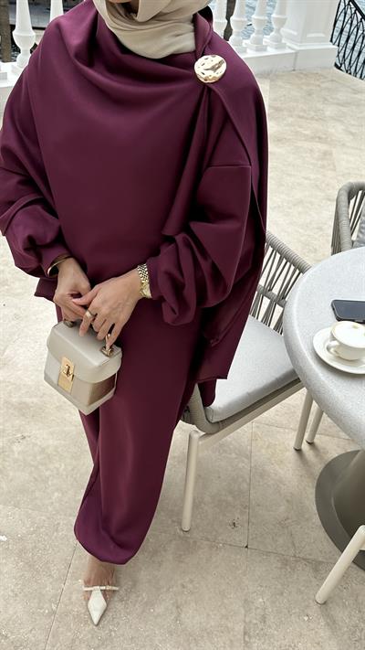 Özel Tasarım Üçlü Oysh Takım Bordo