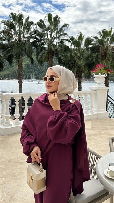 Özel Tasarım Üçlü Oysh Takım Bordo