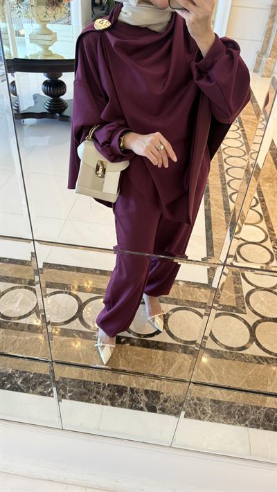 Özel Tasarım Üçlü Oysh Takım Bordo
