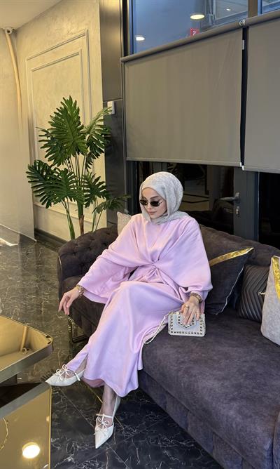 Pera Tensel Elbise /Pembe