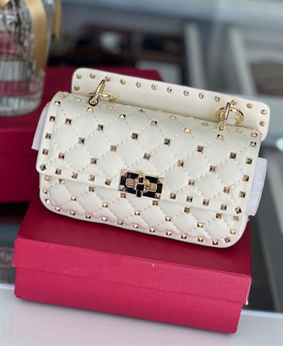 Premium İthal VALENTINO Bag-Krem