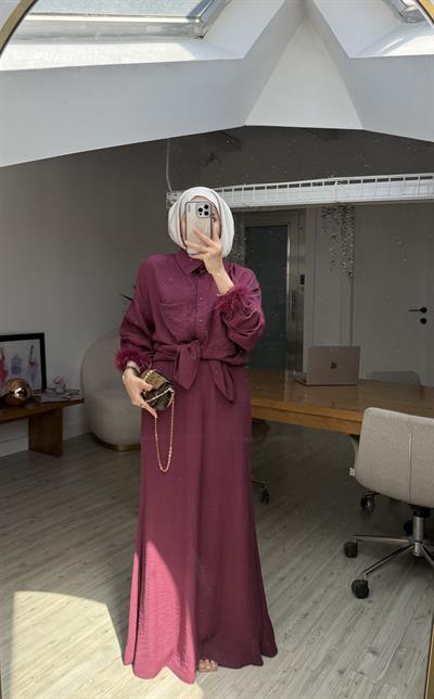 Samsa Etekli Takım- Bordo