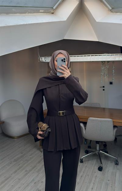 Sare Tasarım Takım Kahverengi