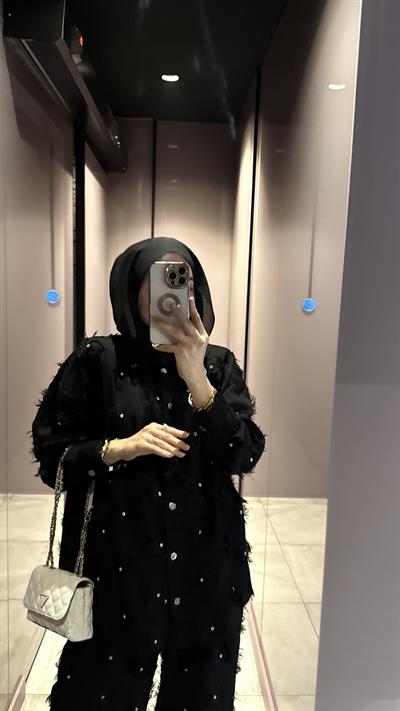 Swarovski Taşlı Takım -Siyah