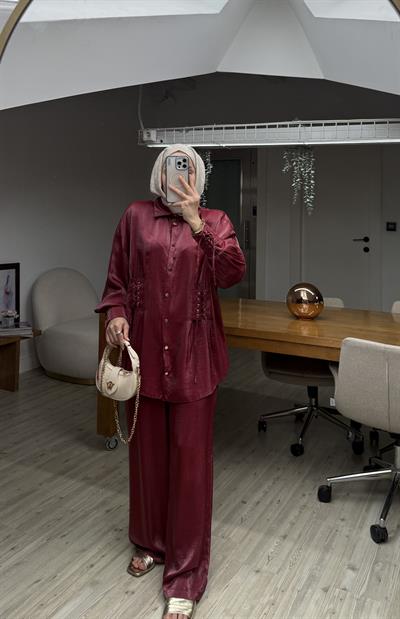 Tasarım İsabel Takım/Bordo
