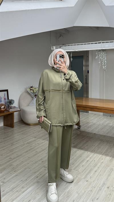 Vual Modal Spor Takım - Olive