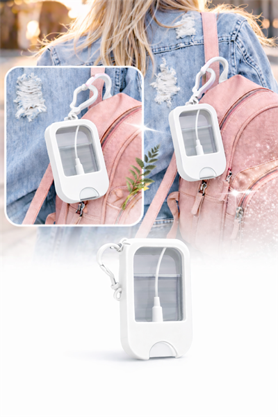 Mini Doldurulabilir Parfüm Şişesi 50 ml Anahtarlıklı Seyahat Çanta İçi Parfüm Kabı