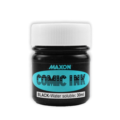 Holbein Maxon Comic Ink Siyah Mürekkep 30ml