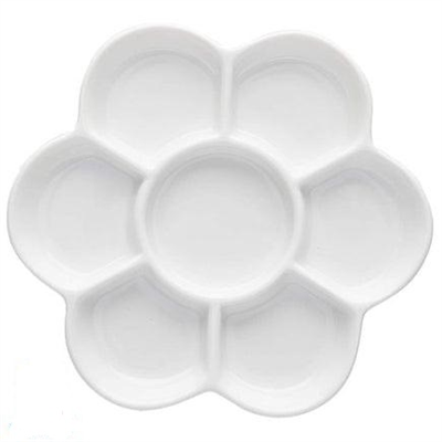 Porselen papatya palet 7 gözlü