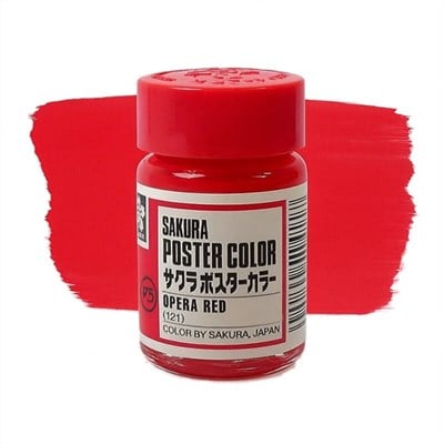 Sakura Poster Color Guaj Boya 30ml 121 Opera Red
