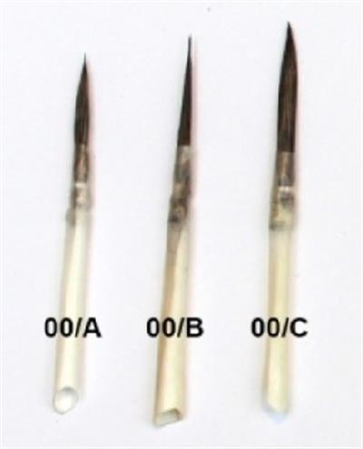 Sincap kılı sivri uçlu uzun fırça