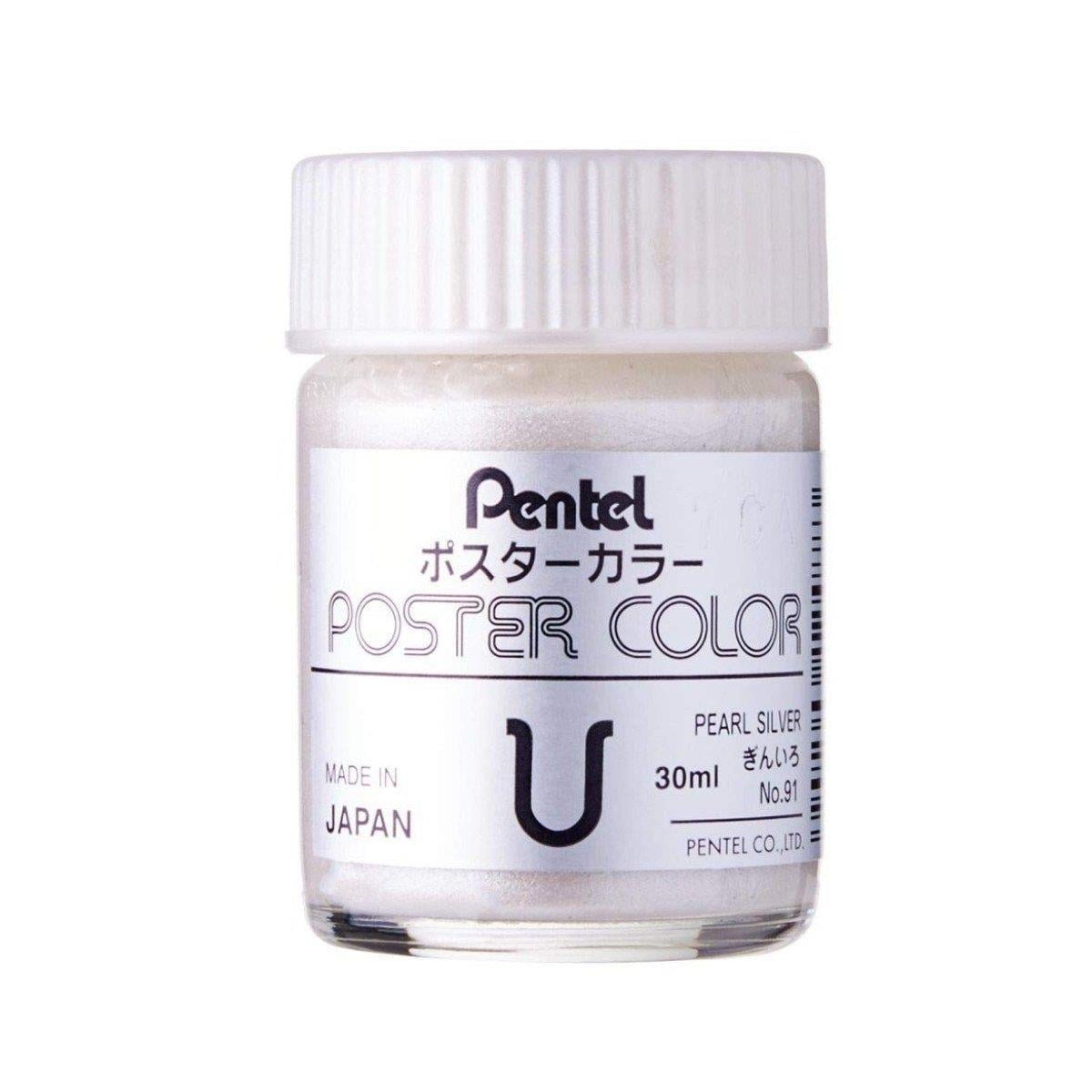 Pentel Japon Poster Yaldız Color 30ml Pearl Silver