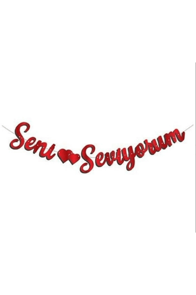 Banner Kırmızı Senı Seviyorum