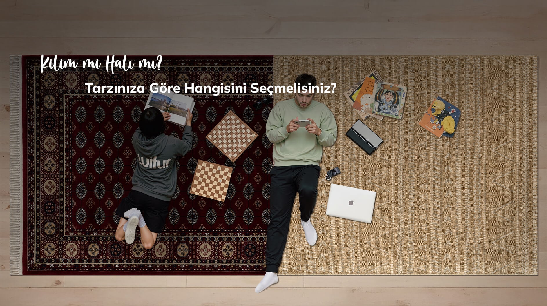 Modern dekorasyona uyum sağlayan yıkanabilir kilim modelleri