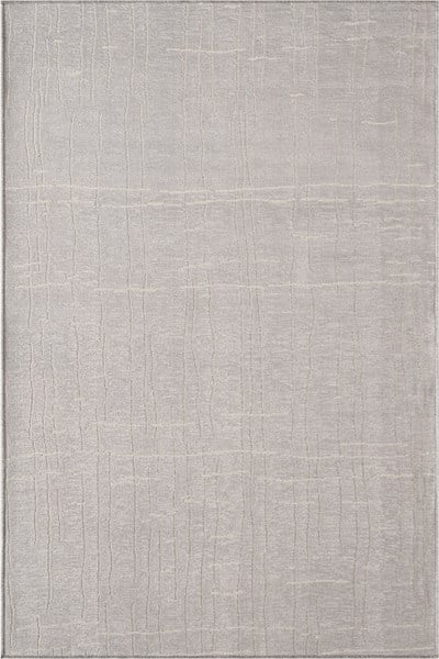 Seria SRA01G Gri Dekoratif Şönil Kilim Çizgili Desen Yıkanabilir Yumuşak Kaymaz Taban Halı Yolluk