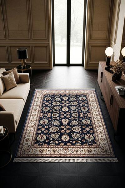 Cotto Home Fesane FN002M Lacivert Pamuk Taban Klasik Halı