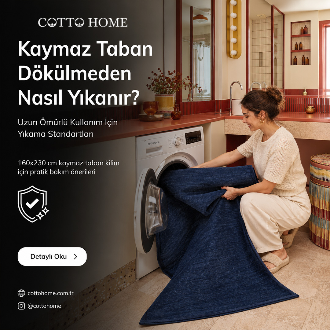 Kaymaz taban halı yıkama rehberi