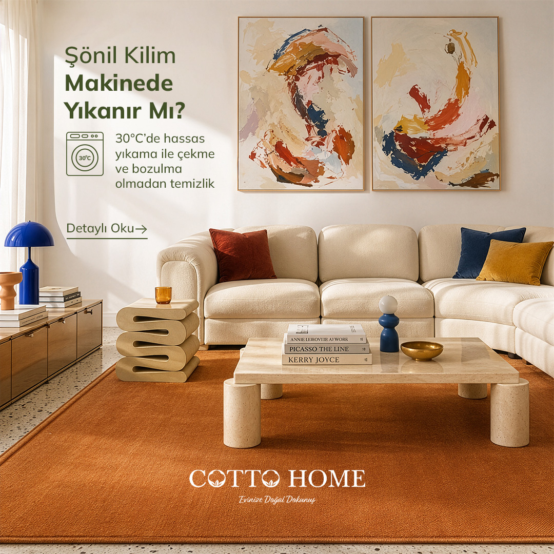 Şönil kilim makinede yıkama rehberi