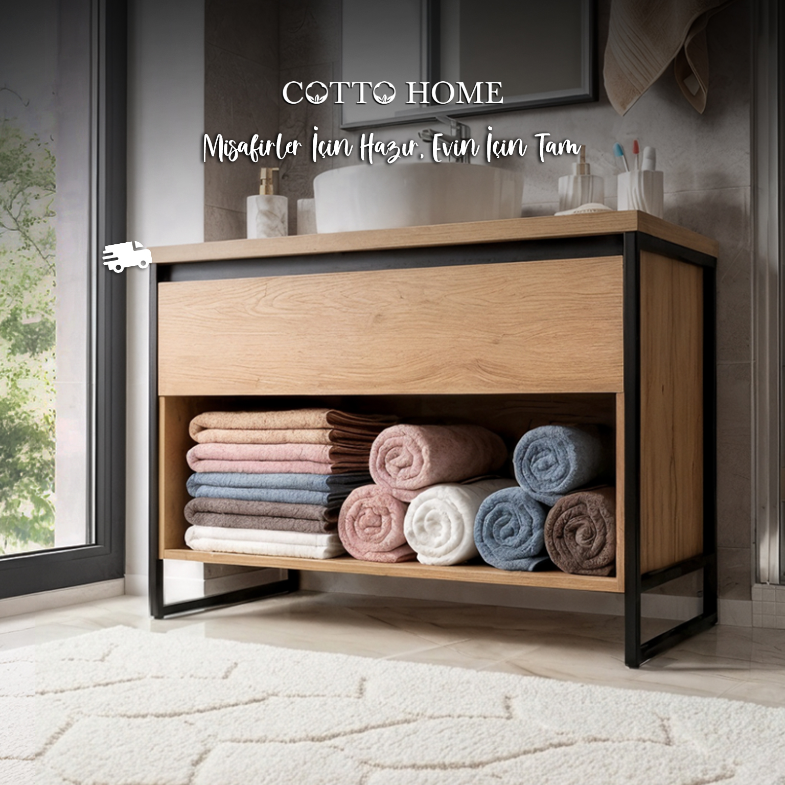 Cotto Home havlu koleksiyonu kampanya görseli