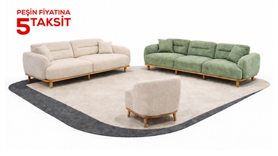 Liva Koltuk Takımı 4+3+1 Outlet